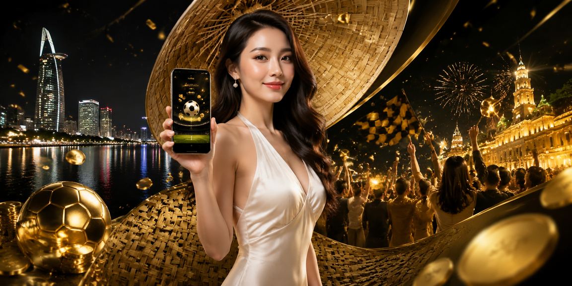 Người hâm mộ bóng đá Hồ Chí Minh đặt cược trực tuyến với nón lá truyền thống