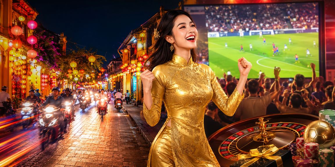 Người dùng trải nghiệm casino trực tuyến trong không gian văn hóa Hội An
